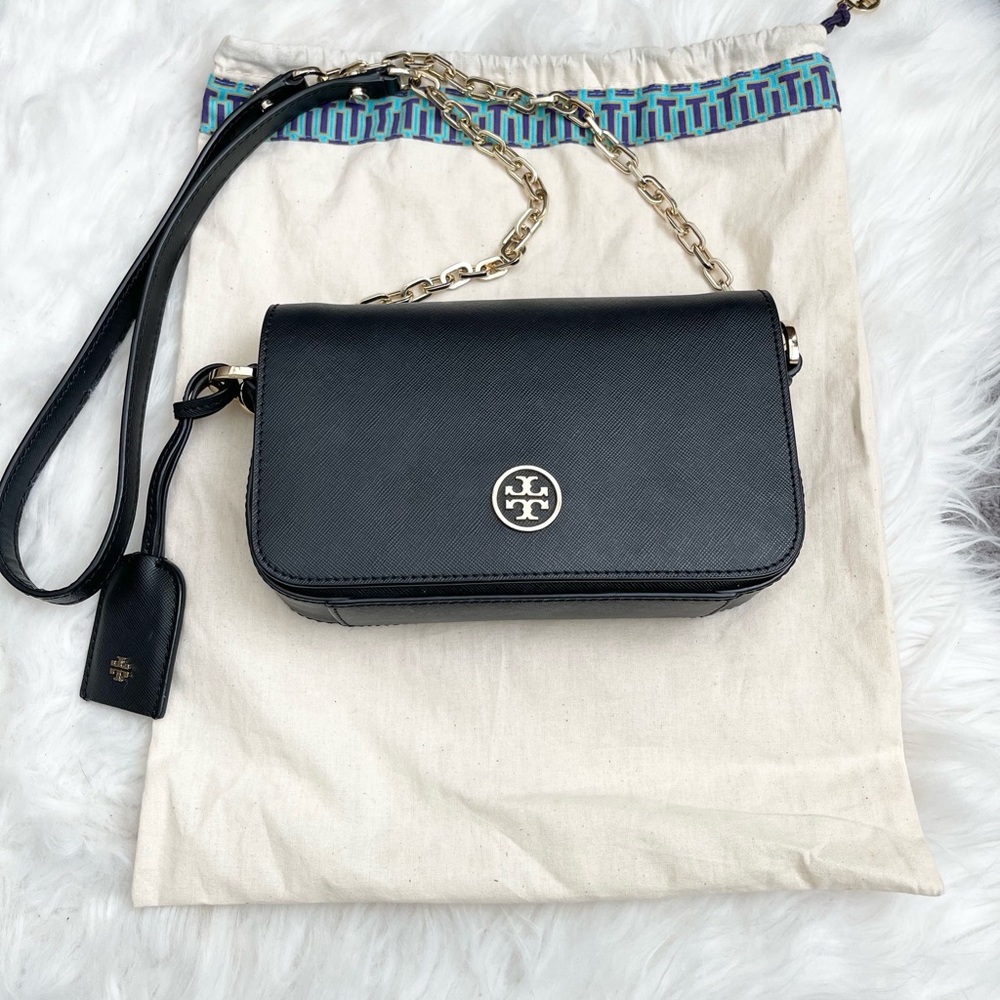 【‼️SOLD❗️】Tory Burch Robinson Crossbody Gold Chain